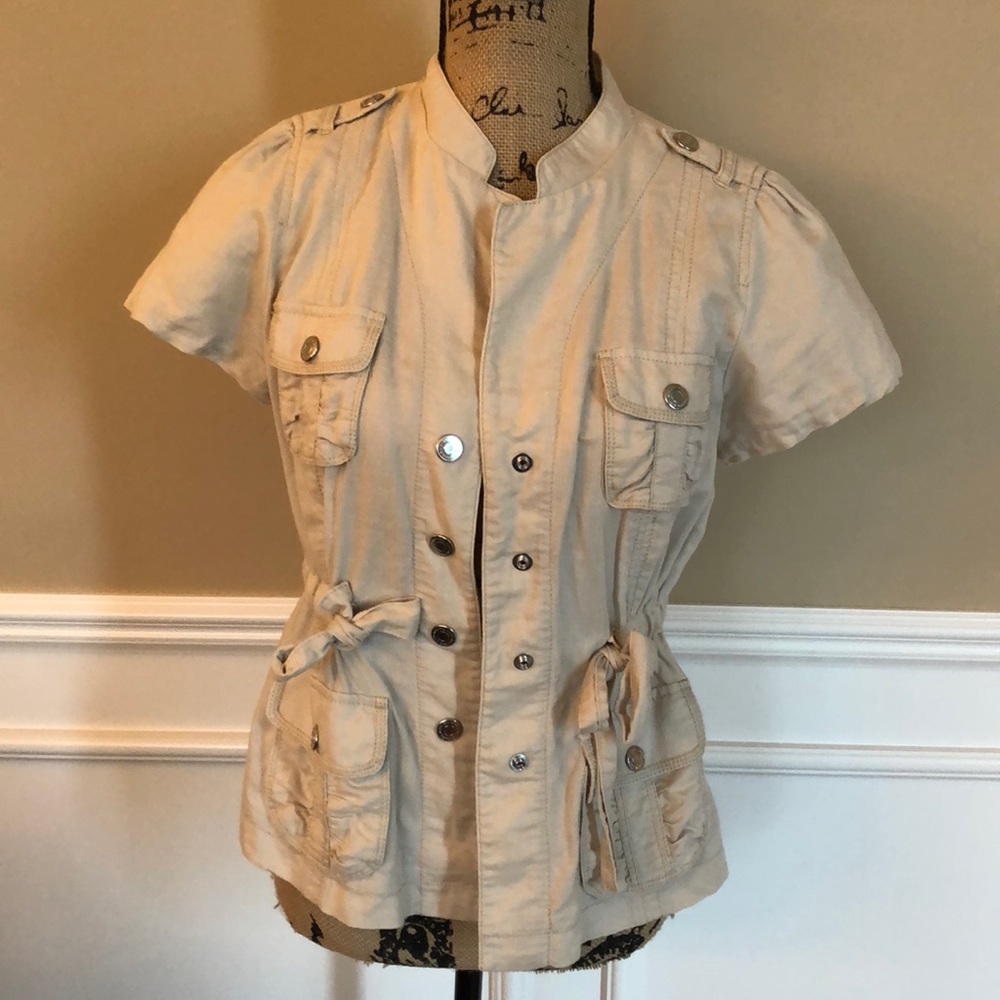 Ann Taylor Linen Utility Jacket